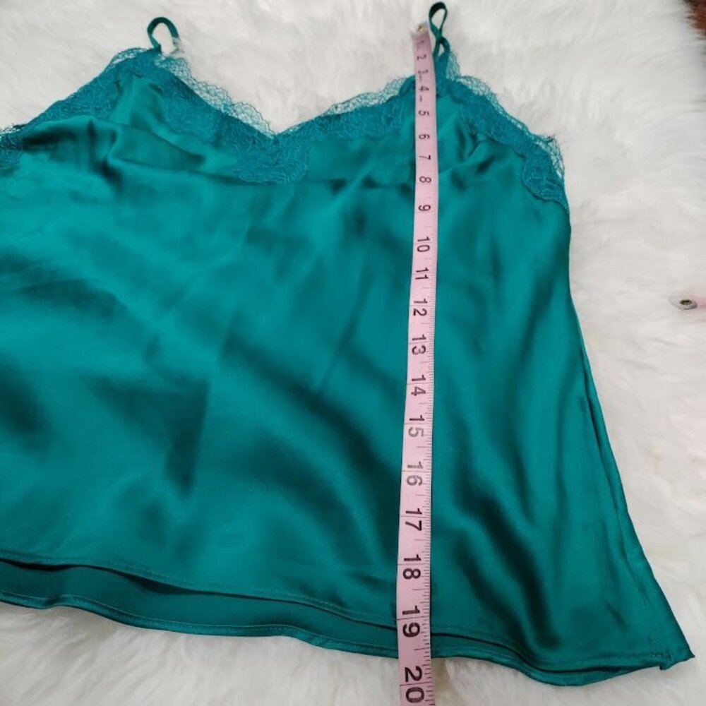 Victoria's Secret Silky Festival Boho Lacy Blue Twee Whimsy Top M - Picture 7 of 9